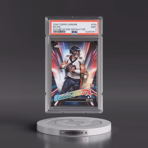 2024 Topps Chrome Future Stars #FS4 Bo Nix - Refractor (PSA 9 MINT)