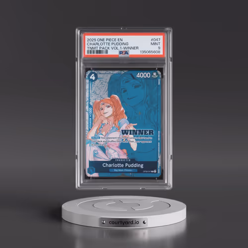 2025 One Piece Tournament Pack Vol.1 #047 Charlotte Pudding - Winner (PSA 9 MINT)