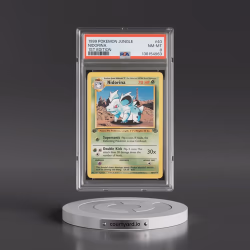 1999 Pokémon Jungle #40 Nidorina - 1st Edition (PSA 8 NM-MT)