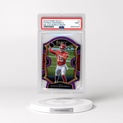 2020 Panini Select #2 Patrick Mahomes II - Die-Cut Purple Prizm (PSA 9 MINT)