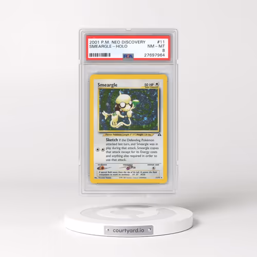 2001 Pokémon Neo Discovery #11 Smeargle - Holo (PSA 8 NM-MT)