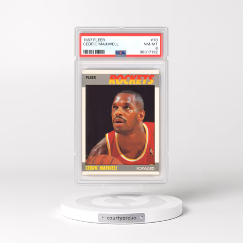 1987 Fleer #70 Cedric Maxwell (PSA 8 NM-MT)