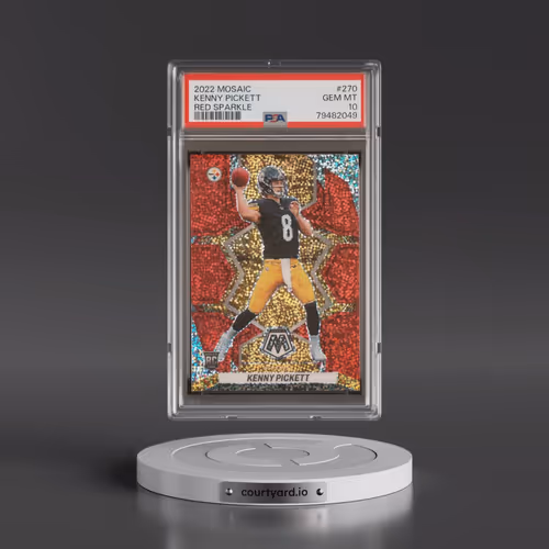 2022 Panini Mosaic #270 Kenny Pickett - Red Sparkle (PSA 10 GEM MINT)