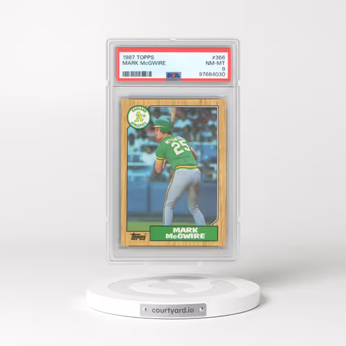 1987 Topps #366 Mark McGwire (PSA 8 NM-MT)