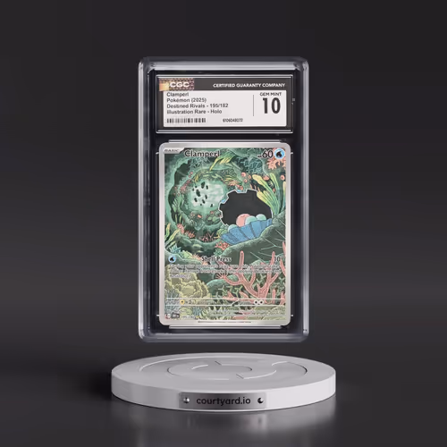 2025 Destined Rivals - DRI EN #195/182 Clamperl - Illustration Rare Holo (CGC 10 GEM MINT)