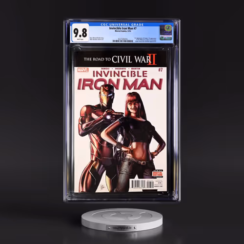 Invincible Iron Man #7 CGC 9.8 White Pages (Marvel Comics, 5/16)