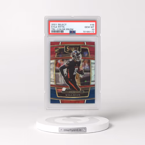 2021 Panini Select #46 Kyle Pitts - Tri-Color Prizm (PSA 10 GEM MINT)