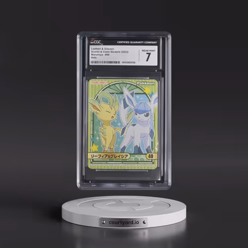 2023 Scarlet & Violet Stickers (Marumiya Archway BG) - Japanese #40 Leafeon & Glaceon - Holo (CG