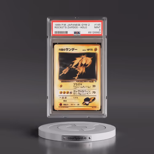 1999 Pokémon Gym 2 #145 Rocket's Zapdos - Holo (PSA 9 MINT)