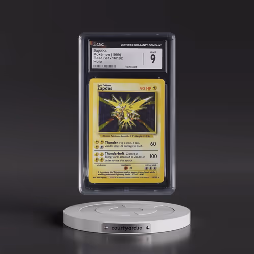 1999 Base Set #16/102 Zapdos - Holo (CGC 9 MINT)
