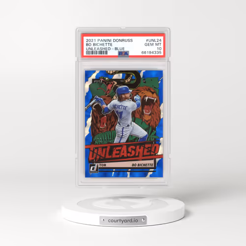 2021 Panini Donruss Unleashed #UNL24 Bo Bichette - Blue (PSA 10 GEM MINT)