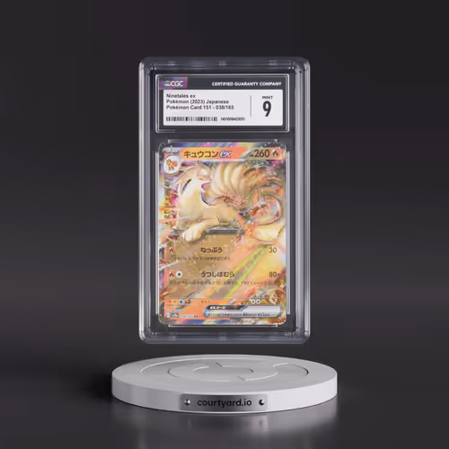 2023 Pokémon Card 151 #038/165 Ninetales ex - Holo (CGC 9 MINT)