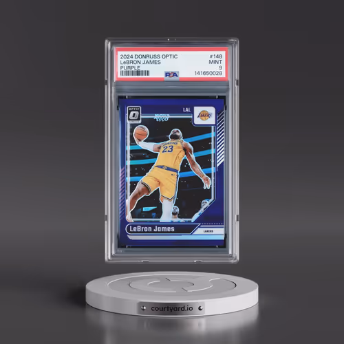 2024 Panini Donruss Optic #148 LeBron James - Purple (PSA 9 MINT)
