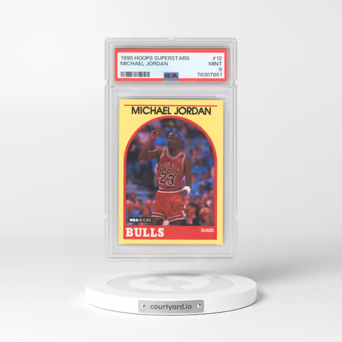 1990 Hoops Superstars #12 Michael Jordan (PSA 9 MINT)