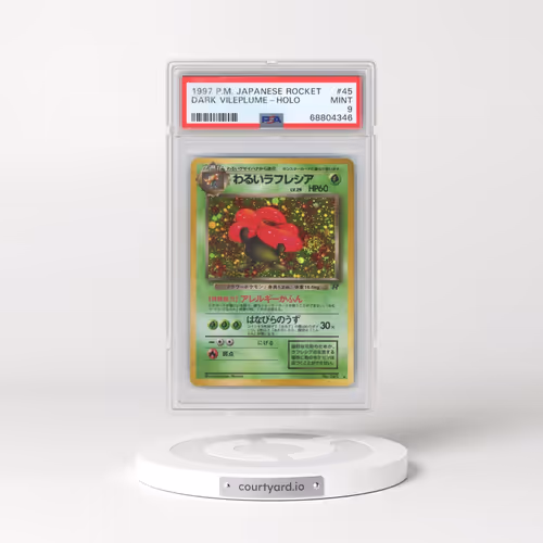 1997 Pokémon Rocket #45 Dark Vileplume - Holo (PSA 9 MINT)