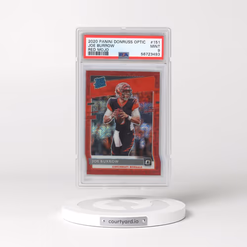 2020 Panini Donruss Optic #151 Joe Burrow - Red Mojo (PSA 9 MINT)