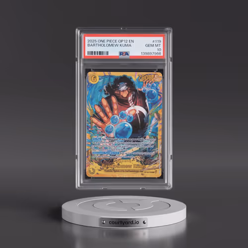 2025 One Piece OP12-Legacy of the Master #119 Bartholomew Kuma (PSA 10 GEM MINT)