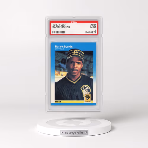 1987 Fleer #604 Barry Bonds (PSA 9 MINT)