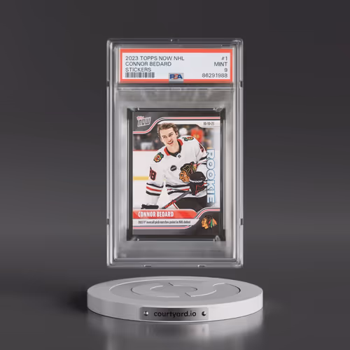 2023 Topps Now NHL Stickers #1 Connor Bedard (PSA 9 MINT)
