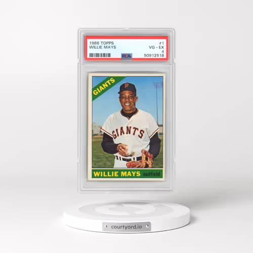 1966 Topps #1 Willie Mays (PSA 4 VG-EX)