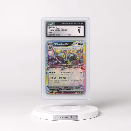 2024 High Class Pack: Terastal Fest ex - sv8a #093/187 Umbreon ex - Holo (CGC 9 MINT)