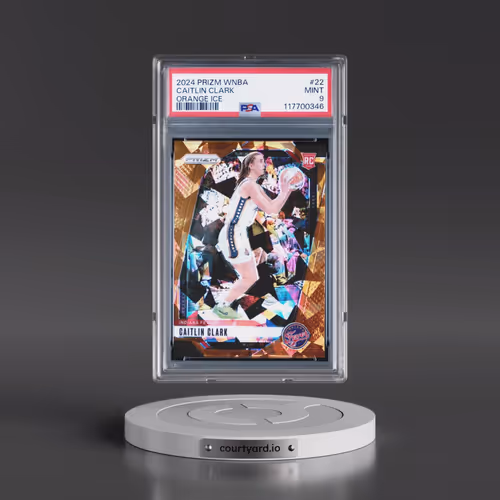 2024 Panini Prizm WNBA #22 Caitlin Clark - Orange Ice (PSA 9 MINT)