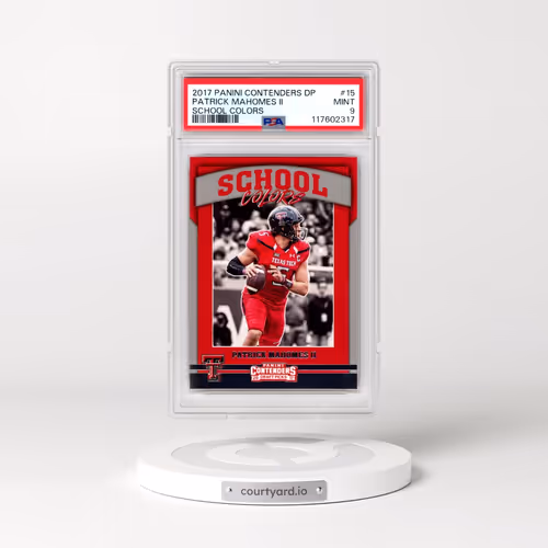2017 Panini Contenders Draft Picks School Colors #15 Patrick Mahomes II (PSA 9 MINT)