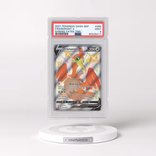 2021 Pokémon Swsh Black Star Promo #086 Cramorant V - Holo Shining Fates Tins (PSA 9 MINT)
