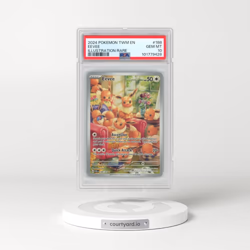 2024 Pokémon Twm EN-Twilight Masquerade #188 Eevee - Illustration Rare (PSA 10 GEM MINT)