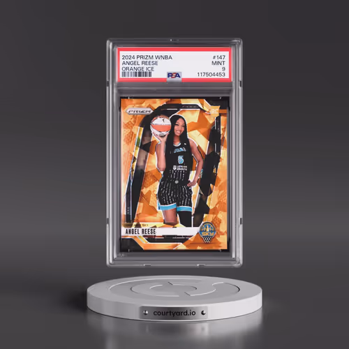 2024 Panini Prizm WNBA #147 Angel Reese - Orange Ice (PSA 9 MINT)
