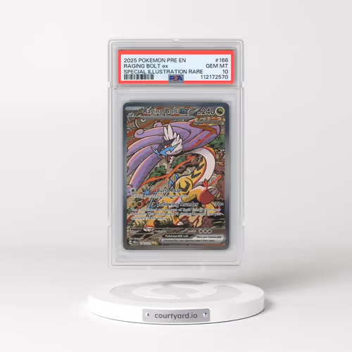 2025 Pokémon Pre EN-Prismatic Evolutions #166 Raging Bolt EX - Holo Special Illustration Rare (PSA 1