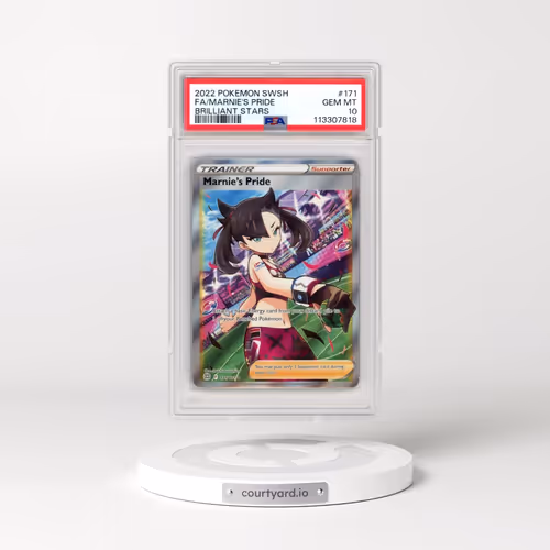 2022 Pokémon Sword & Shield Brilliant Stars #171 Marnie's Pride - Full Art (PSA 10 GEM MINT)