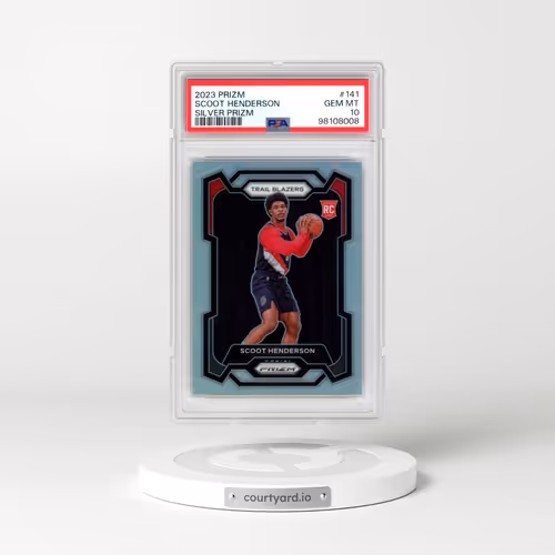 2023 Panini Prizm #141 Scoot Henderson - Silver Prizm (PSA 10 GEM MINT)