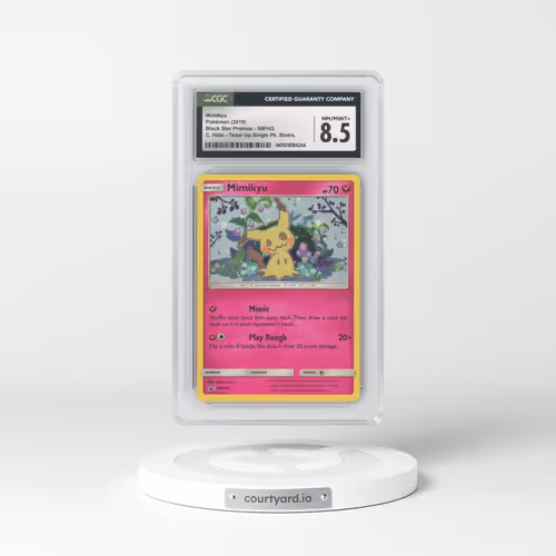 2016 Black Star Promos - Sun & Moon #SM163 Mimikyu - C. Holo Team Up Single Pack Blisters (CGC 8.5 N