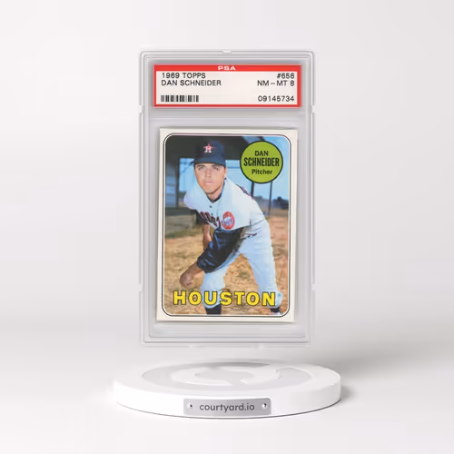 1969 Topps #656 Dan Schneider (PSA 8 NM-MT)