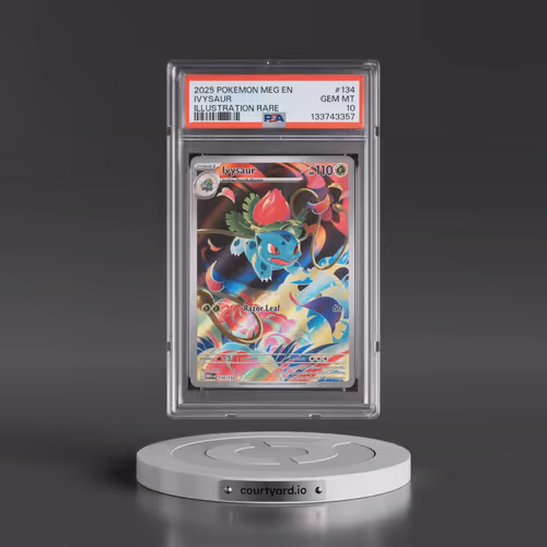 2025 Pokémon Meg EN-Mega Evolution #134 Ivysaur - Illustration Rare (PSA 10 GEM MINT)