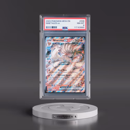 2023 Pokémon Mew EN-151 #038 Ninetales EX - Holo (PSA 8 NM-MT)
