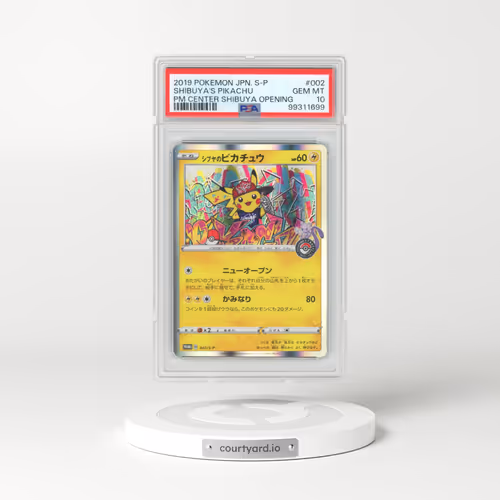 2019 Pokémon S Promo #002 Shibuya's Pikachu - Pokemon Center Shibuya Opening (PSA 10 GEM MINT)