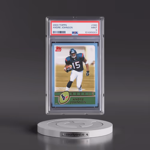 2003 Topps #380 Andre Johnson (PSA 9 MINT)