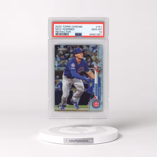 2020 Topps Chrome #161 Nico Hoerner - Refractor (PSA 10 GEM MINT)