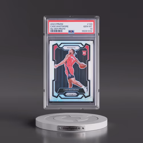 2023 Panini Prizm #129 Cam Whitmore - Silver Prizm (PSA 10 GEM MINT)