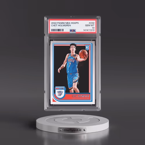 2022 Panini NBA Hoops #232 Chet Holmgren (PSA 10 GEM MINT)