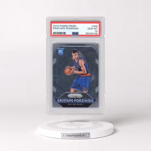 2015 Panini Prizm #348 Kristaps Porzingis (PSA 10 GEM MINT)