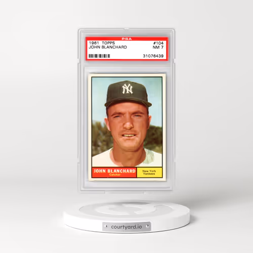 1961 Topps #104 John Blanchard (PSA 7 NM)