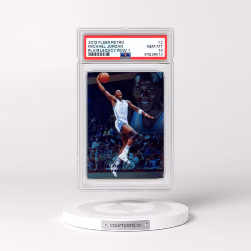 2012 Fleer Retro Flair Legacy Row 1 #2 Michael Jordan (PSA 10 GEM MINT)