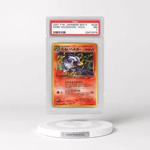 2001 Pokémon Neo 4 #229 Dark Houndoom - Holo (PSA 7 NM)