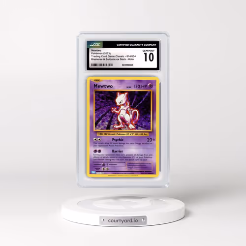 2023 Trading Card Game Classic - CLV, CLC, CLB #014/034 Mewtwo - Blastoise & Suicune ex Deck - CLB H