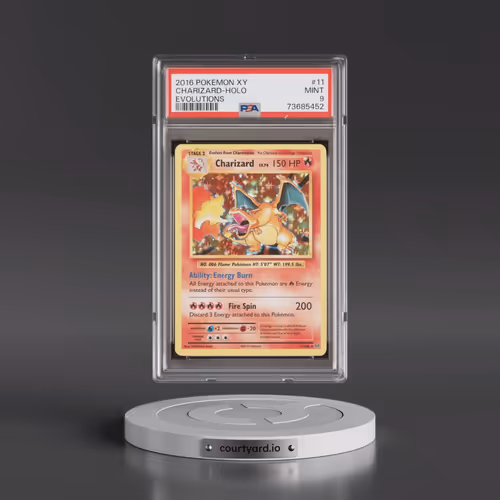 2016 Pokémon XY Evolutions #11 Charizard - Holo (PSA 9 MINT)