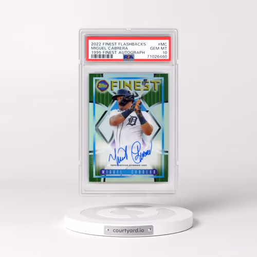 2022 Topps Finest Flashbacks 1995 Finest Autograph #MC Miguel Cabrera (PSA 10 GEM MINT)