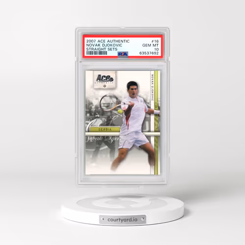 2007 Ace Authentic Straight Sets #16 Novak Djokovic (PSA 10 GEM MINT)